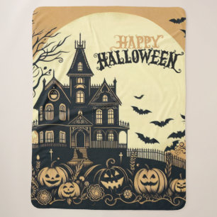 Halloween kunst Sherpa Deken