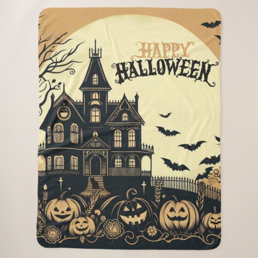 Halloween kunst Sherpa Deken (Voorkant)