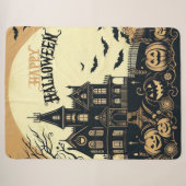 Halloween kunst Sherpa Deken (Voorkant (horizontaal))