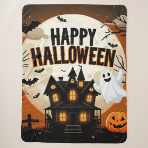 Halloween kunst Sherpa Deken