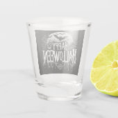 Halloween kunst Shot Glas (Achterkant)