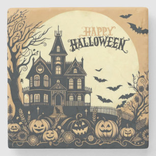  Halloween kunst Stenen Onderzetter