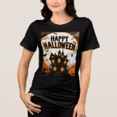  Halloween kunst Tri-Blend Shirt (Voorkant)