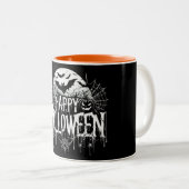 Halloween kunst Tweekleurige Koffiemok (Voorkant rechts)