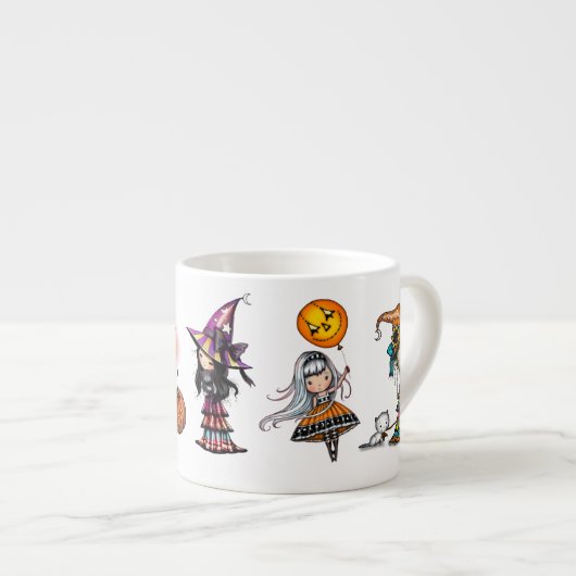 Halloween kunst van Molly Harrison Espresso Kop (Voorkant rechts)