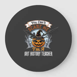Halloween Kunstgeschiedenis Leraar Pompoen Design Grote Klok