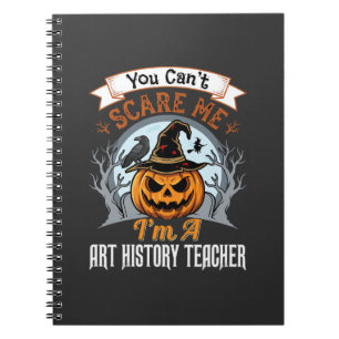 Halloween Kunstgeschiedenis Leraar Pompoen Ontwerp Notitieboek