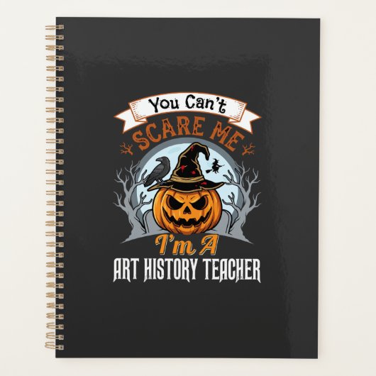 Halloween Kunstgeschiedenis Leraar Pompoen Ontwerp Planner (Voorkant)
