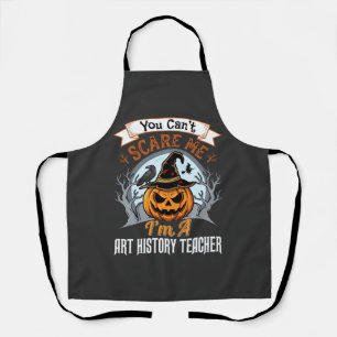 Halloween Kunstgeschiedenis Leraar Pompoen Ontwerp Schort