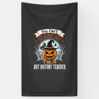Halloween Kunstgeschiedenis Leraar Pompoen Ontwerp Spandoek
