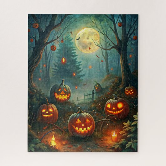 Halloween kunstpuzzel legpuzzel (Verticaal)