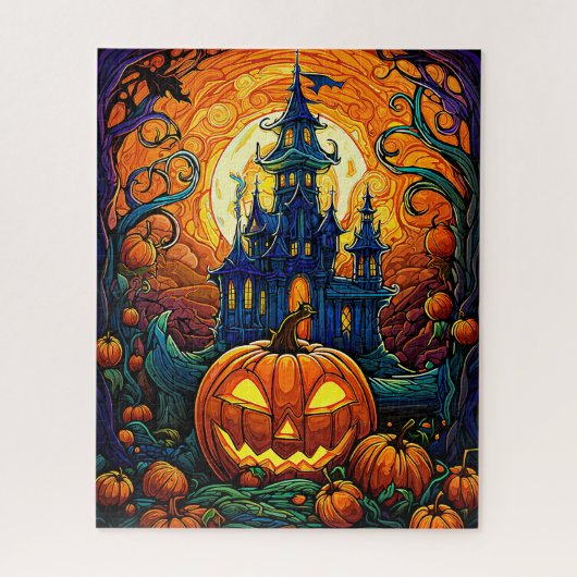 Halloween kunstpuzzel legpuzzel (Verticaal)