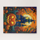 Halloween kunstpuzzel legpuzzel (Horizontaal)