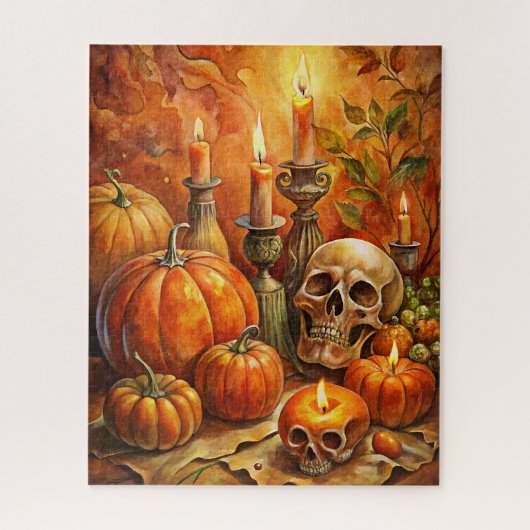 Halloween kunstpuzzel legpuzzel (Verticaal)