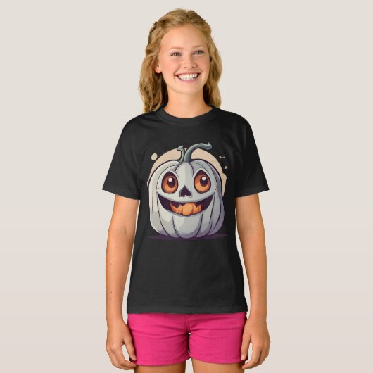 Halloween Kürbis Geist T-shirt (Voorkant volledig)