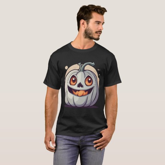 Halloween Kürbis Geist T-shirt (Voorkant volledig)
