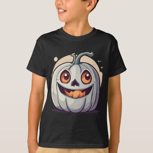 Halloween Kürbis Geist T-shirt (Voorkant)