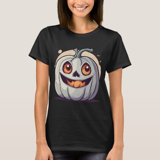 Halloween Kürbis Geist T-shirt (Voorkant)