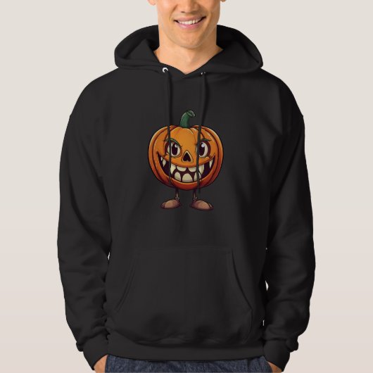 Halloween Kürbis Hoodie (Voorkant)