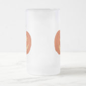 Halloween Kürbis/Mok pompoen Matglas Bierpul (Center)