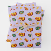 Halloween Kürbisse  Inpakpapier Vel (In situ)