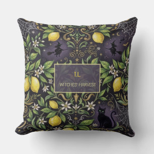 Halloween Kussen Gothic Botanical Citroen