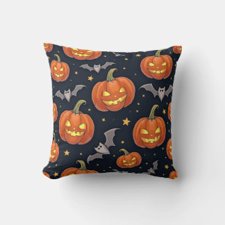 Halloween kussen met een handgetekende gevoel