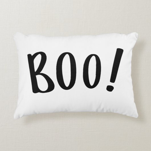 Halloween Kussensloop - Boe! Accent Kussen (Voorkant)