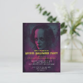 Halloween Kwaadaardige Circus Clown Uitnodiging (Staand voorkant)