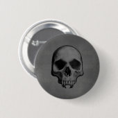 Halloween kwade schedel ronde button 5,7 cm (Voorkant /achterkant)