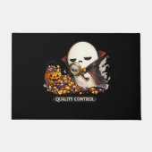 Halloween Kwaliteitscontrole Schattige Vampier Deurmat (Voorkant)