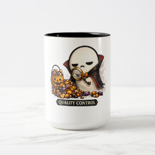 Halloween Kwaliteitscontrole Schattige Vampier Tweekleurige Koffiemok