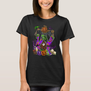 Halloween Ky Enge Pompoen Vogelverschrikker Grieze T-shirt