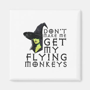 Halloween laat me geen apen grappige heksenkoks kr magneet