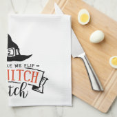 Halloween laat me niet mijn heks-switch draaien theedoek (Quarter Fold)