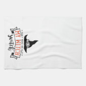 Halloween laat me niet mijn heks-switch draaien theedoek (Horizontaal)