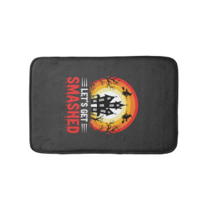 Halloween Laat Ons Totale Chaos Gezellige Spukhuis Badmat