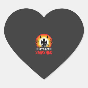 Halloween Laat Ons Totale Chaos Gezellige Spukhuis Hart Sticker