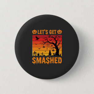 Halloween Laat Ons Totale Chaos Maken Geheime Begr Ronde Button 5,7 Cm