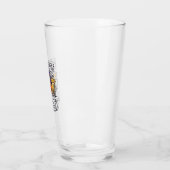 Halloween Laat Ons Totale Pumpkin Bier Glas (Links)