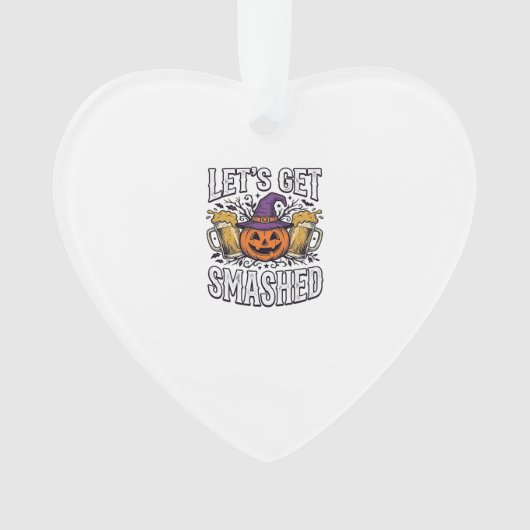 Halloween Laat Ons Totale Pumpkin Bier Ornament (voorkant)