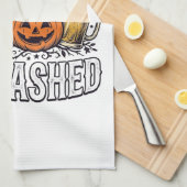 Halloween Laat Ons Totale Pumpkin Bier Theedoek (Quarter Fold)
