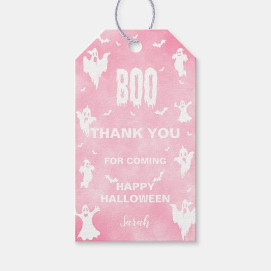 Halloween Label, Halloween Birthday Gift Label Cadeaulabel (Voorkant)