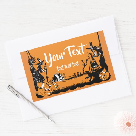 Halloween, label Trick or treat (Envelop)