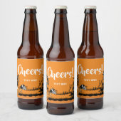 Halloween, label Trick or treat water Bier Etiket (Flessen)