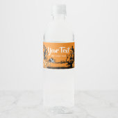Halloween, label Trick or treat water Waterfles Etiket (Voorkant)