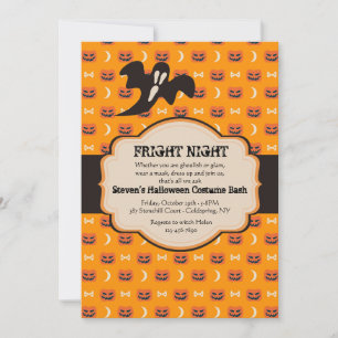 Halloween Label Uitnodiging