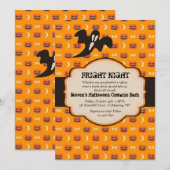 Halloween Label Uitnodiging (Voorkant / Achterkant)