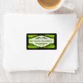 Halloween Labels - Lime Green Custom Halloween (Insitu)