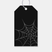 Halloween Labels | Spinnenwebontwerp Cadeaulabel (Achterkant)